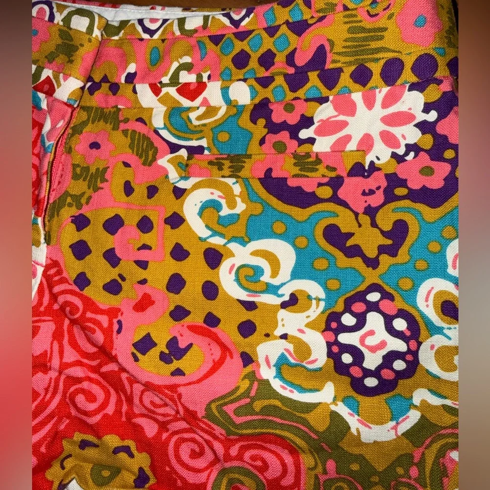 Pristine Jcrew Colorful Summer Printed Chino Shorts Size:2 - Picture 3 of 10